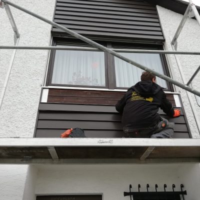 Lohrmann Blechtechnik Blechverkleidung einer Wand